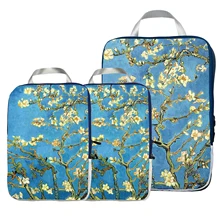 Упаковочные кубики дорожный Органайзер набор 3 шт-Компрессионные упаковочные кубики для багажа