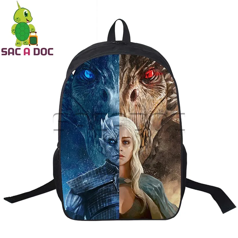

Cool Game of Thrones Mother The Other Split Backpack Teens School Bookbag Women Men Casual Daily Backpack Travel Rucksack