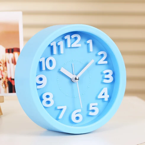 Современный Креативный мультяшный будильник Бегемот/в форме велосипеда часы детская комната будильник Лучший подарок - Цвет: C-blue