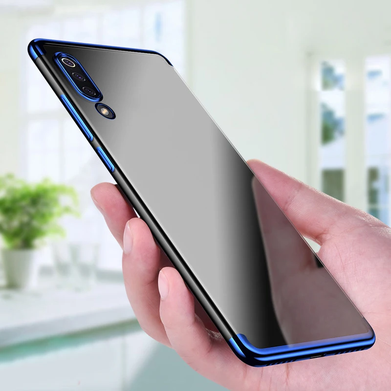 Чехол из ТПУ с покрытием для телефона Xiaomi Mi 9 8 A2 Lite A1 6 6X 5X Mix 2 3 2S Max прозрачный