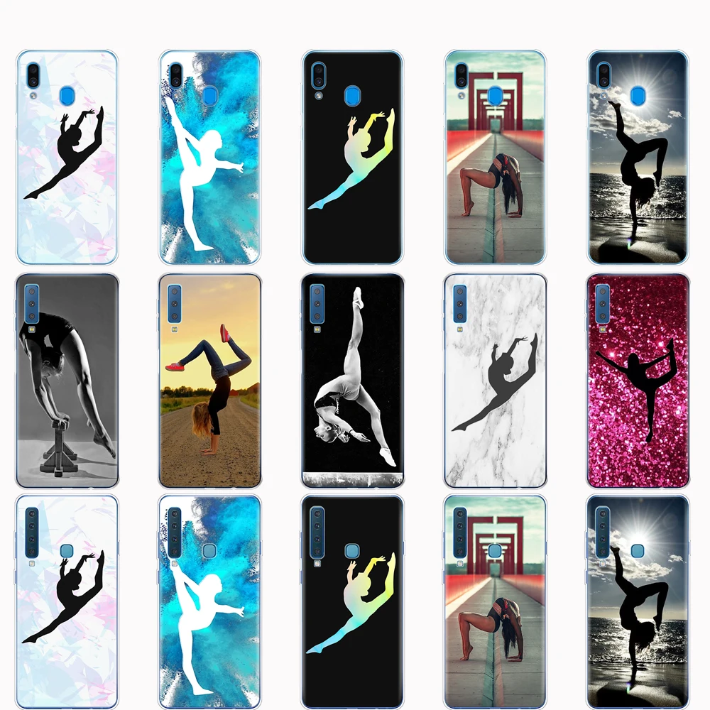 

Case For Samsung A50 Case For Samsung Galaxy A50 A60 A10 A30 A40 A70 A 50 2019 A9 A7 2018 gymnastics silhouette
