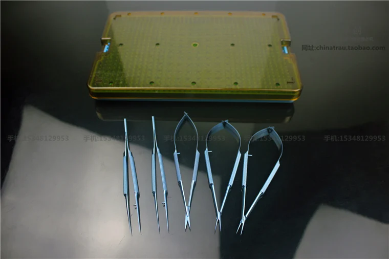 Медицинский ортопедический инструмент для хирургии ног и рук, титановый сплав, небольшой сосудистый шов, платформа, пинцет, микроножницы, держатель иглы
