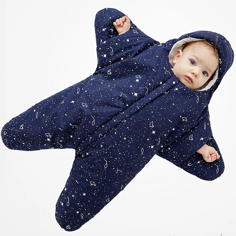 

Baby Sleeping Bag Starfish Cotton Newborn Warm Sleepsacks for Stroller Baby Boys and Grils 0-8 6-20 Months High Quality
