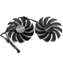 Novo t129215su 0.50a 4pin ventilador de refrigeração para gigabyte geforce gtx 1050 1060 1070ti rx 570 580 rx 480 placa de vídeo ventiladores mais frios