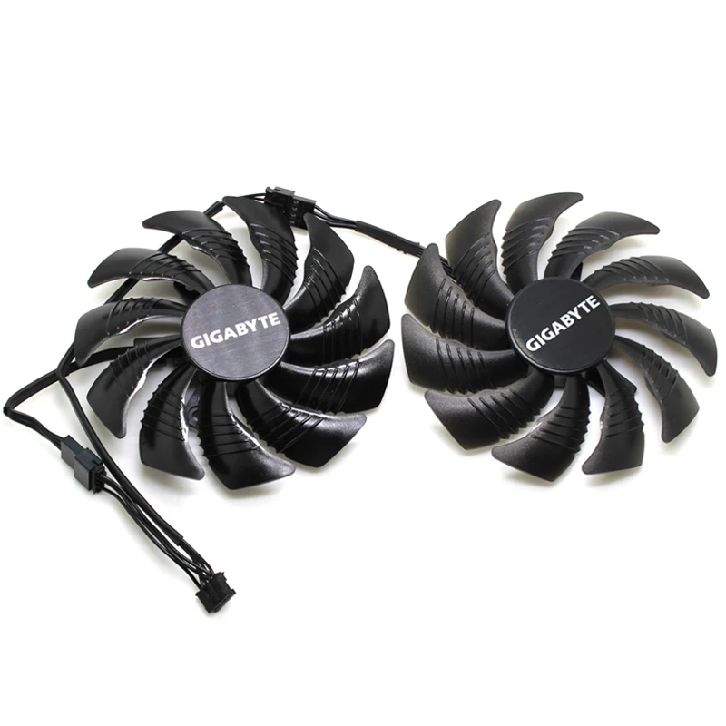 New T129215SU 0.50A 4Pin Cooling Fan For Gigabyte GeForce GTX 1050 1060 1070Ti RX 570 580 RX 480 Video Card Cooler Fans