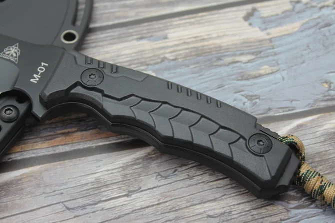 DuoClang M01 черный титановый 8Cr13 стальной нож для выживания на открытом воздухе с фиксированным лезвием тактический нож Kydex оболочка