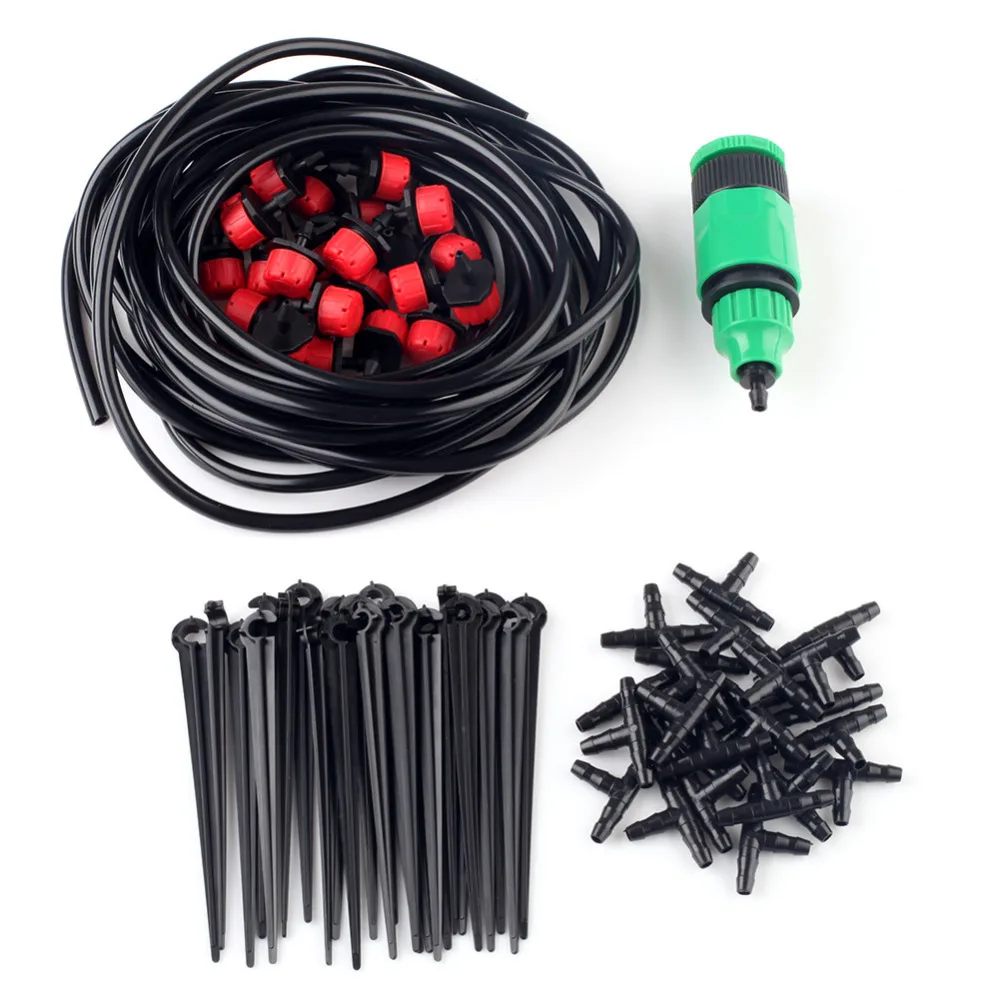 NEW 20m Micro Irrigation Watering Garden Plant Greenhouse Water Drip