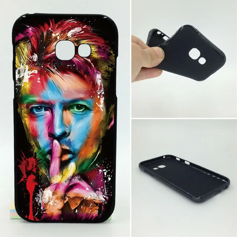 David Bowie Oil Paint Phone Cases Soft TPU For Samsung Galaxy 2017 A5