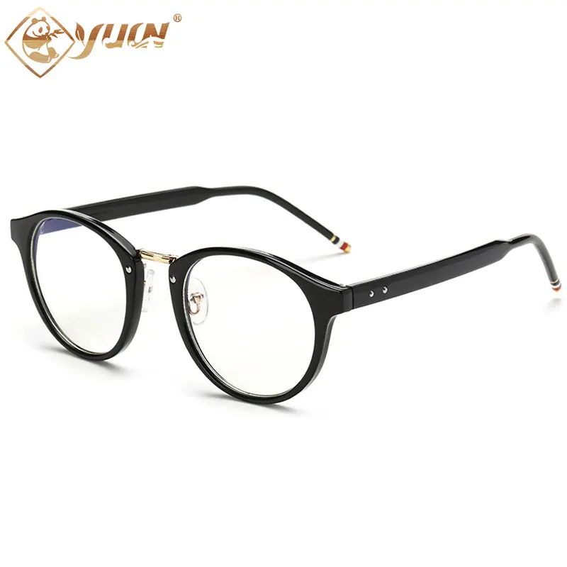 

Retro classic optical glasses frame women men eyeglasses large Metal optical frame clear lens gafas eyewear 8903