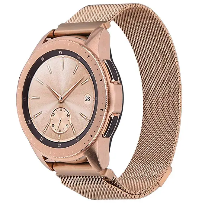 

4 color Milanese Magnetic Loop Metal Wristband Watch Strap For Samsung Galaxy 42/46mm Smart Watch Replacement Watchband