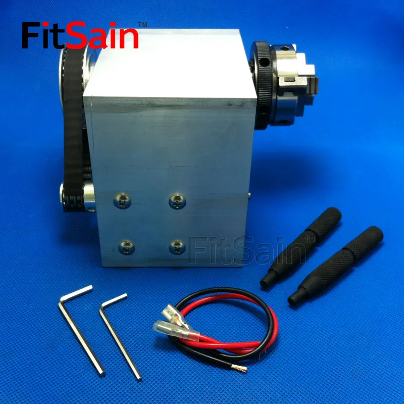 

FitSain-DC24V 8000RPM Mini Lathe Belt spindle 1:3 Three jaw chuck K01-50 D=50mm CNC mini SELF-CENTING maiually operated chuck