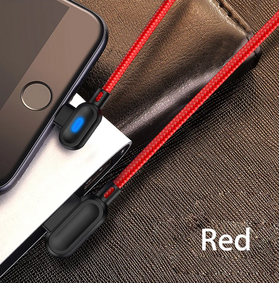 25 см 1 м 2 м 90 градусов mi cro Usb type C кабель для быстрой зарядки Usbc mi crousb кабель Led Usb C для Xiaomi mi A3 Red mi 8 Note 7 K20 Pro