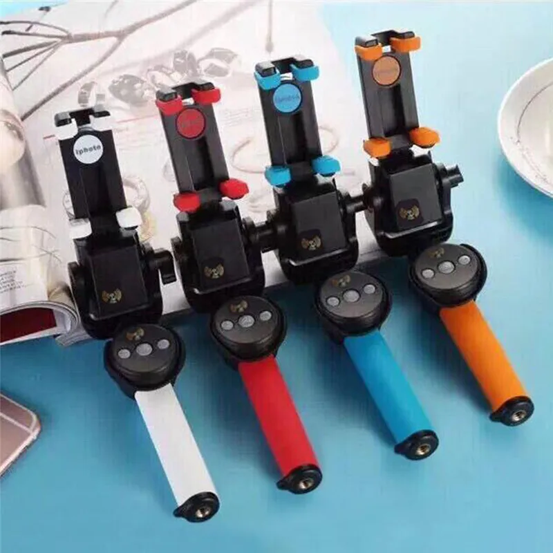 

New Upgrade 360 Degree Electric Rotation Handheld Bluetooth Selfie Stick With Rearview Mirror For Smartphone Selfy Remote Stick