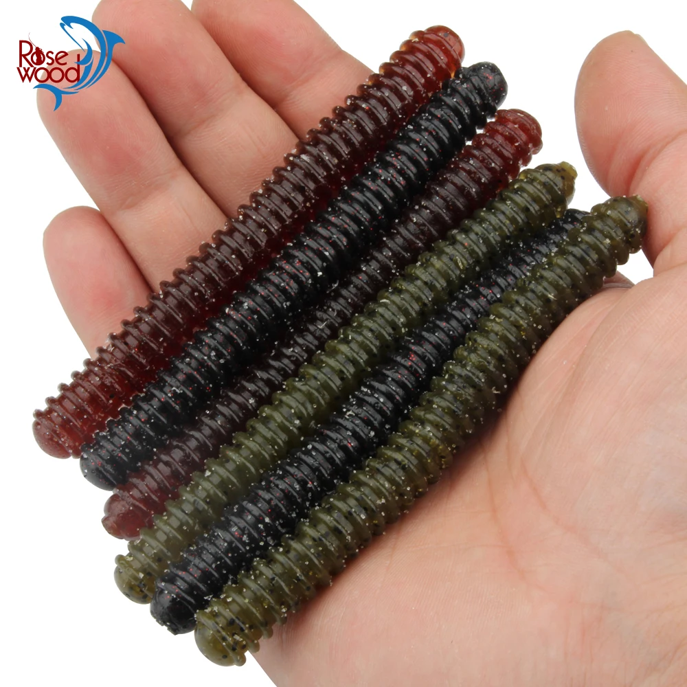 ROSEWOOD 10Pcs 10cm/7.5g Centipede Soft Baits Salt Impregnated Stick