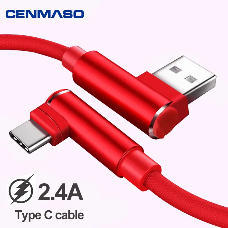 Usb type-C кабель для samsung S8 S9 huawei mate 30 Pro Быстрая зарядка type-C зарядный USB C кабель для передачи данных для Xiaomi mi 9 Красный mi Note 7