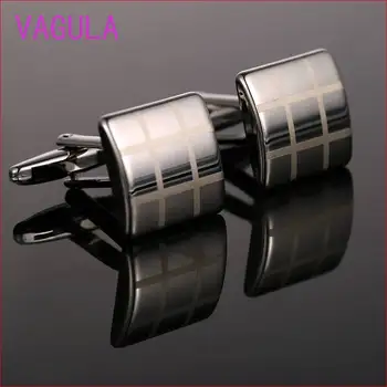 

High Quality Hot Sale Fashion Cufflinks Wedding Figure Cuff links for men Lattice pattern Cuffs Button set 10166