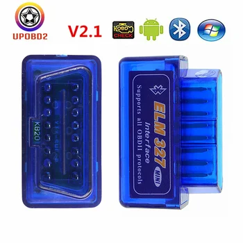 

ELM327 Bluetooth OBDII OBD 2 Interface V2.1 Car Code Reader ELM 327 2.1 obd 2 Bluetooth Support 7 Protocols For Android/Symbian