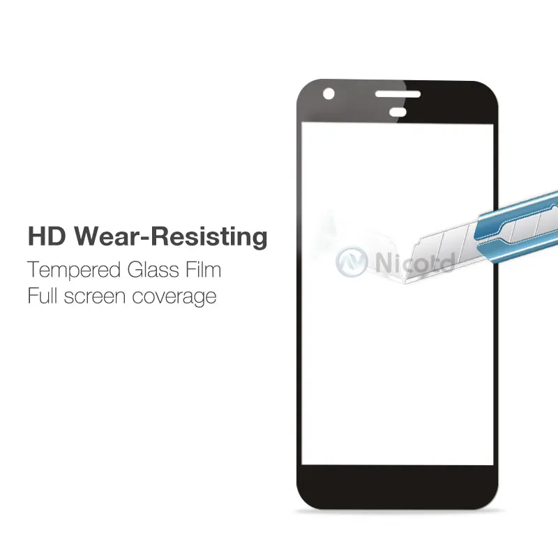 Nicotd Full Coverage Protective Film For Google Pixel 3 XL Screen Protector For Google Pixel 2 2XL XL Glass Tempered Protection (2)