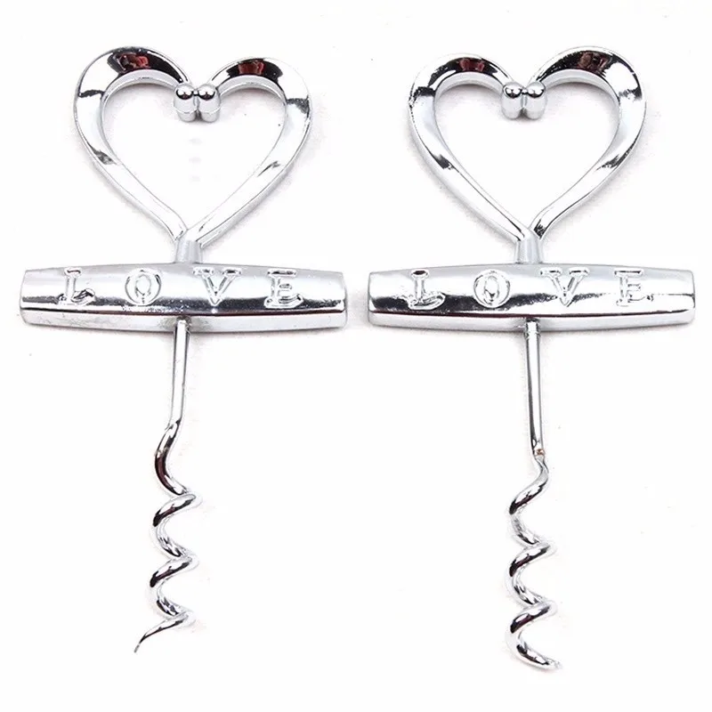 1pc Red Wine Bottle Opener Cute LOVE Heart Shape Screw Corkscrew Can Opener Valentine\'s Day Present Gift Bar Tool (7)