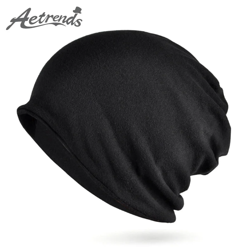 

[AETRENDS] Multi Style Hip Hop Beanies Skullies Collar Scarf with Velvet Winter Hats for Women and Men Z-5005