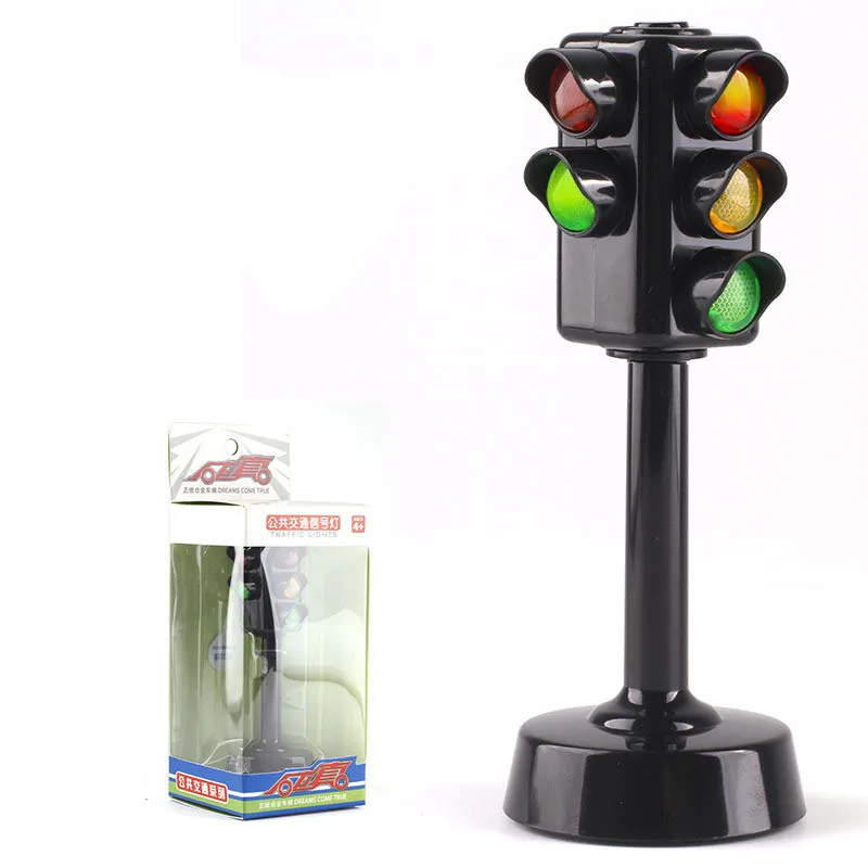 Мини-светильник для дорожного движения, цветная лампа, светофор для детей, игрушки, звук и светильник, головоломка, раннее образование, моделирование, детские игрушки