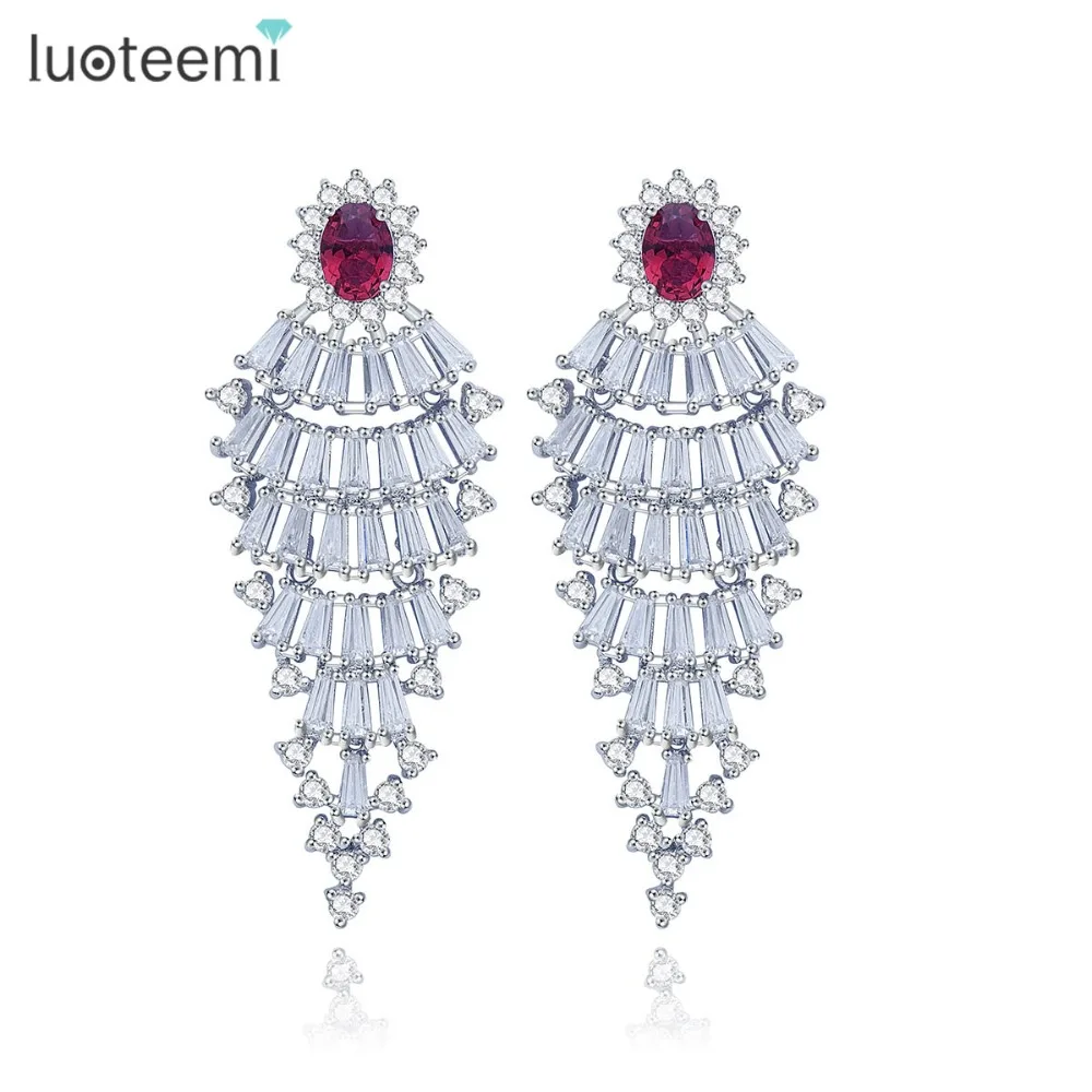 LUOTEEMI New font b Trendy b font Jewelry Fashion Russia Design 2 Colors Big Ethnic Stud