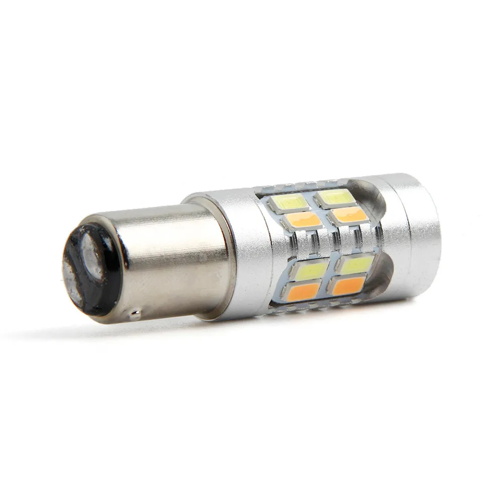 1 шт. 1157 BAY15D 5630 5730 20 SMD Янтарный Белый переключатель светодиодные лампы S25