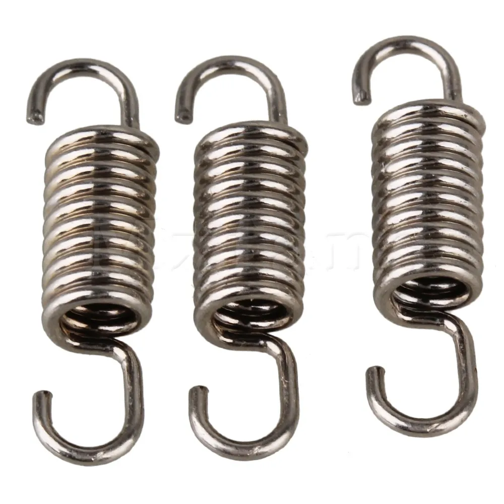 Mxfans 3PCS Silver N10007 Steel Short Exhaust Spring for RC 1 8 1 10 Car Spare