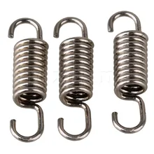 Mxfans 3PCS Silver N10007 Steel Short Exhaust Spring for RC 1:8 & 1:10 Car Spare Parts