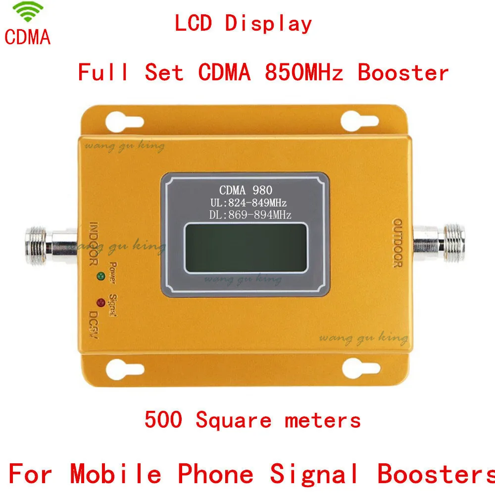 

70dB LCD display function 980 CDMA 800mhz high gain CDMA 850Mhz mobile phone signal booster,GSM signal repeater cdma amplifier