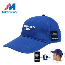Smart Wireless Bluetooth Cap Headphones Headset Fasion Hat Speaker Mic Cap Caps Earphone With Mic Stereo Music Player sport wireless bluetooth headset music hat colorful smart cap headphones beanie warm winter hat with speaker mic earphones