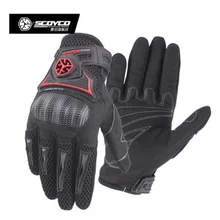 2018 New Scoyco motorcycle shield gloves riding outdoor Knight locomotive glove for spring and summer and breathable MC23