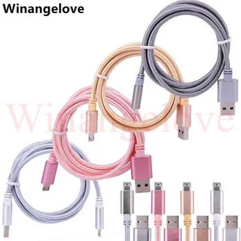 

1m Aluminum Braided USB C Type C sync Data charger cable accessory bundles for Nokia N1 for LETV 1 Tablet for Macbook