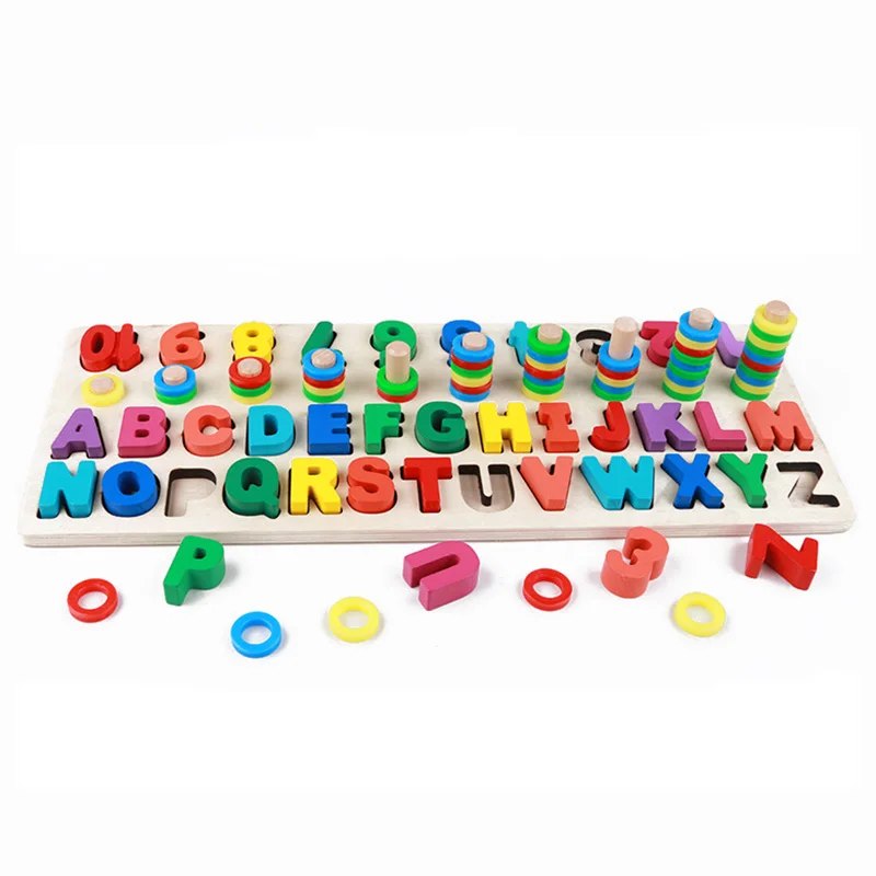 

Wooden Montessori Materials Learning To Count Numbers Matching Digital Shape Match Early Education Teaching Math Children Toys