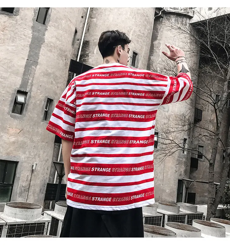 Hiphop Street Camisa Swag Rasgados Vintage Rap Mens Clothing  (6)