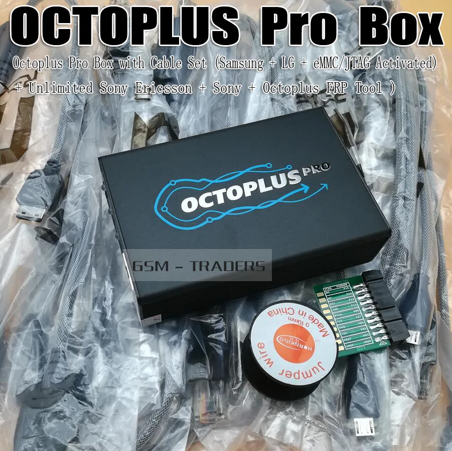 Octoplus Pro Box с кабелем/адаптером(активированный для samsung+ LG+ eMMC/JTAG+ безлимитный sony Ericsson+ sony+ Octoplus FRP