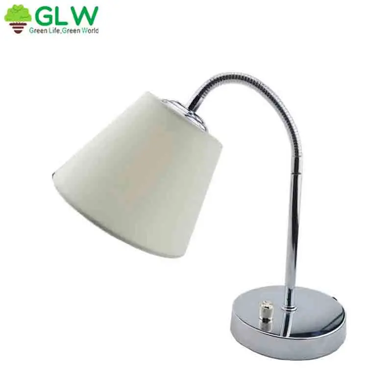 GLW Dimmable Flaxen Nightstand Декор свет лампа с абажуром из ткани прикроватная ткань тени для