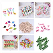 

50PCS 25mm Quality Mini Spring Wood Clips Clothes Photo Paper Peg Pin Clothespin Craft Clips Party Home Decoration