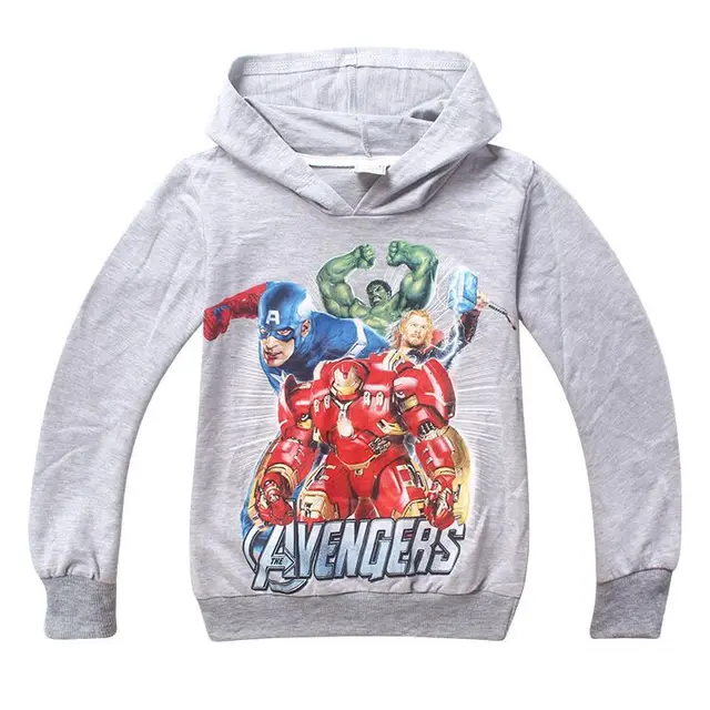 Free shipping children clothes boy Marvel's the avengers hooded sweater