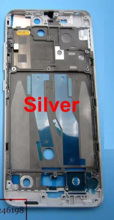 LTPro Высокое качество Черный Серебристый передняя рамка/mi ddle рамка Корпус Крышка для Xiao mi 5 m5 mi 5+ мощность и объем гибкий кабель+ кнопки - Цвет: Silver color