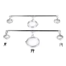 stainless steel Spreader Bar handcuffs collar lock Restraints bdsm bondage Slave Neck lock adult games sex toys for couples men stainless steel Spreader Bar handcuffs collar lock Restraints bdsm bondage Slave Neck lock adult games sex toys for couples men