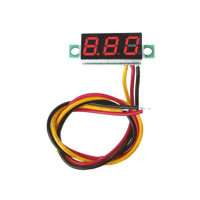 

0.28 Inch Mini DC 0-100V 3 Wires LED Display Digital Voltmeter Voltage Panel Meter Detector Monitor Tester