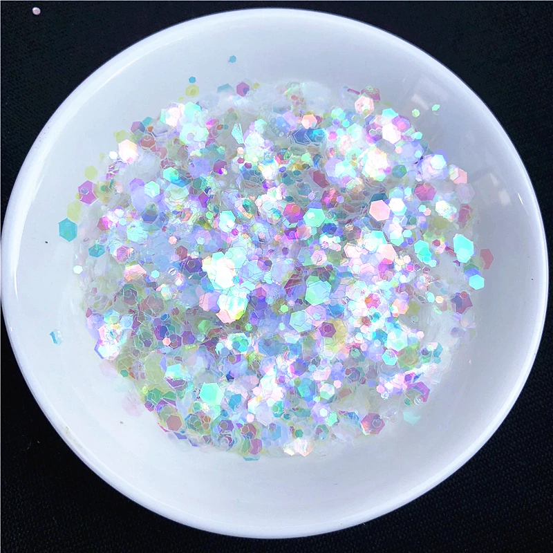 

10g/Pack Ultrathin Mix 1-3mm Hexagonal Shape Sequins for Nail art PET Color Paillettes Sequin Wedding Craft Decoration confetti