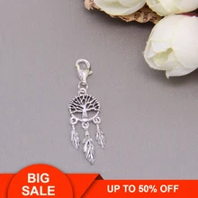 Hemiston 925 Sterling Silver Dream Catcher Charm for Bracelet Thomas Style Jewelry for Men and Women Party Gift TS-602 pendant polar bear 2017 new fashion glam 925 silver jewelry thomas style sterling necklace cute gift for ts soul woman