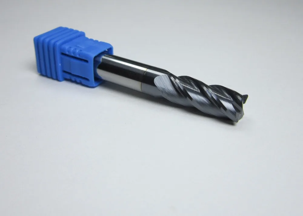 wholesale 10PCS tungsten carbide end mills milling cutter with corner radius R0.5 HRC45 8MM 4