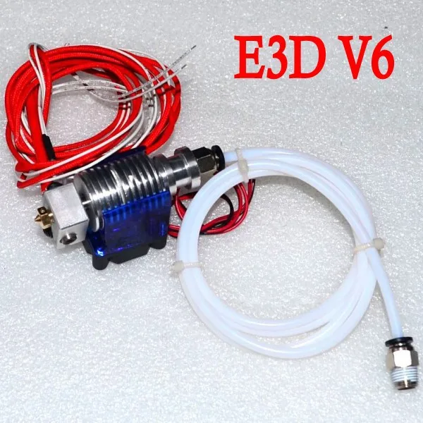  E3D V6 Hot End Full Kit 1.75mm 12V Bowden/RepRap 3d printer extruder parts accessories 0.2/0.3/0.4/0.5mm Nozzle 