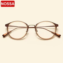 NOSSA, ретро дизайн, круглая оправа, близорукость, оптические очки, модные, ультралегкие, TR90, очки для женщин, мужчин, трендовые, ретро очки, оправа