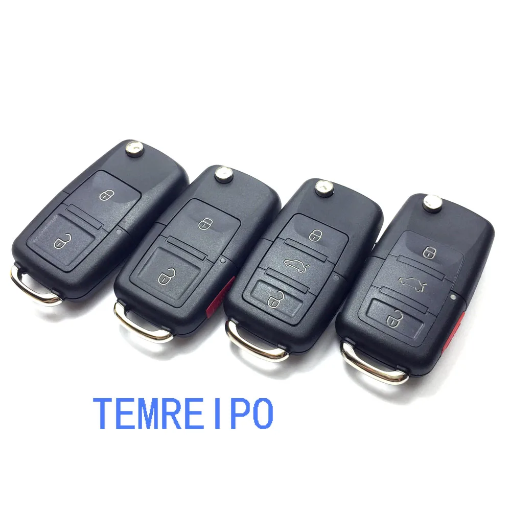 Folding Flip Remote Control Keys For VW Bora Polo Passat LAVIDA Skoda