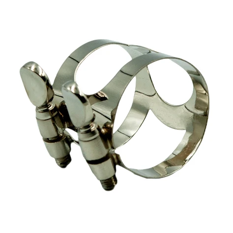 Light of Musical Store-1 Piece Metal Ligature Clip Clamp for Saxophone Mouthpiece Silver