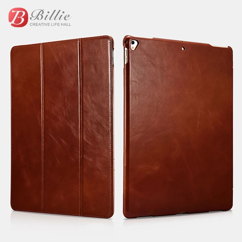 ICARER Vintage Series Luxury Genuine Leather Flip Case new for iPad Pro 12.9